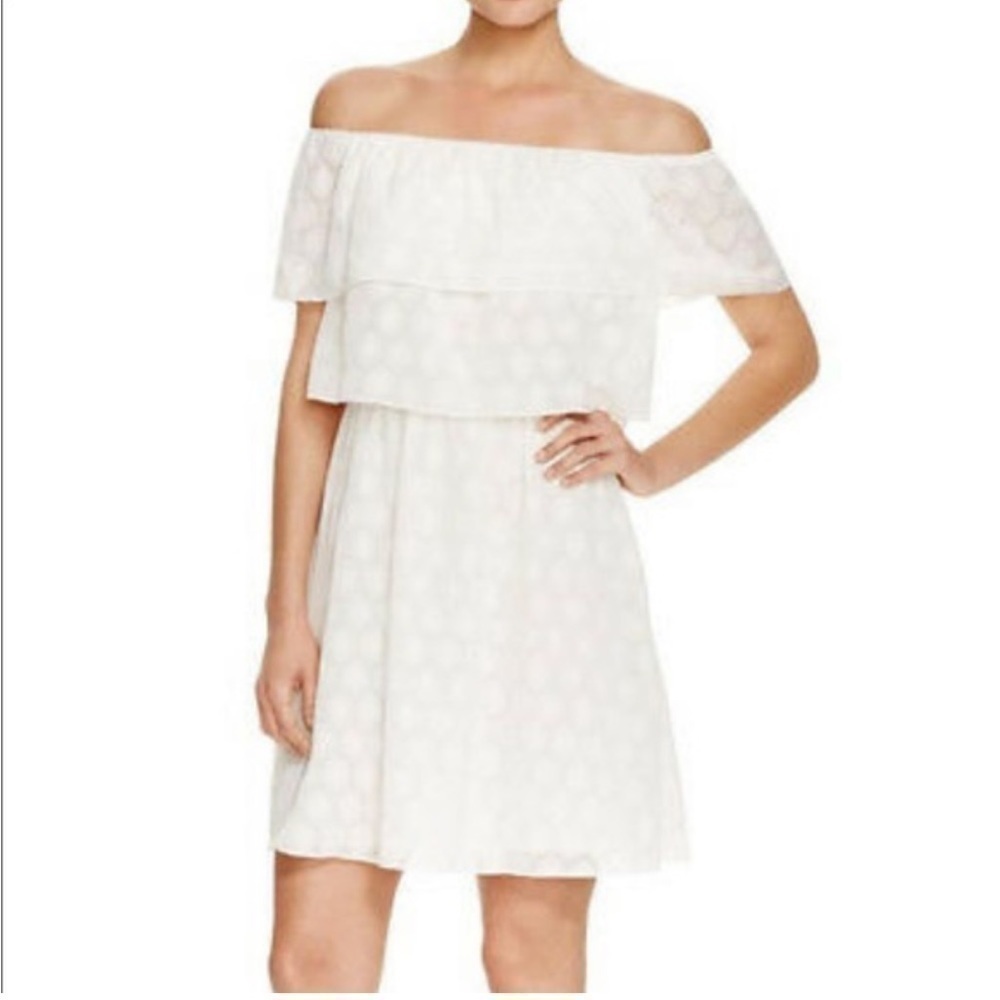 NWT Cooper and Ella Off the Shoulder White Dress Size Small